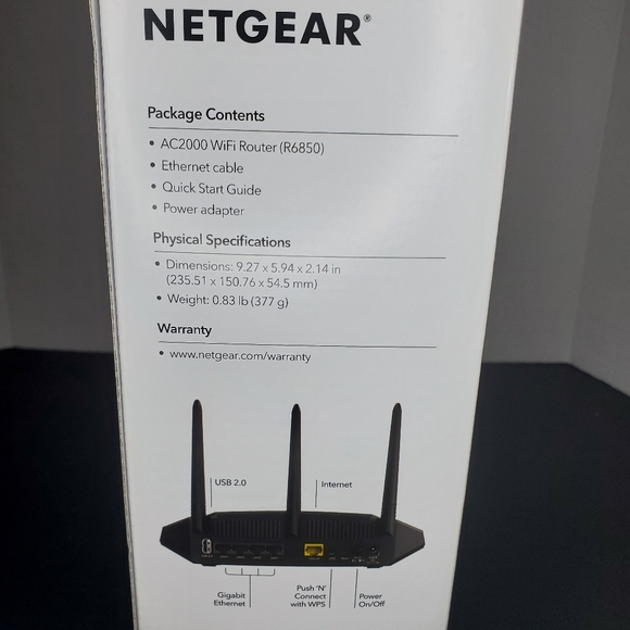 WiFi Router NETGEAR AC2000 (R6850) Wifi5 - Picture 6 of 12